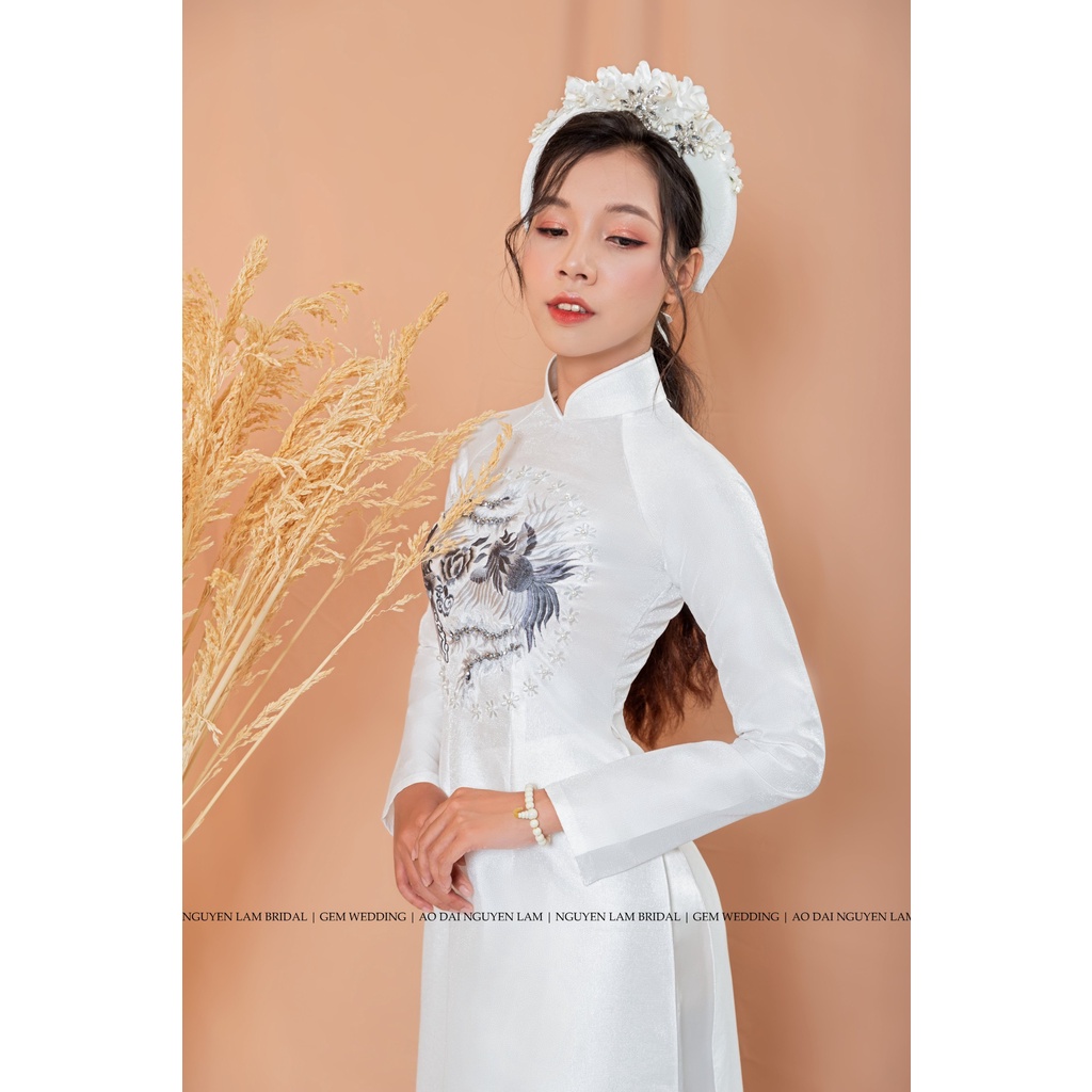 ÁO DÀI CƯỚI VU QUY CẶP NAM NỮ , HỌA TIẾT THÊU CAO CẤP  | AODAINGUYENLAM