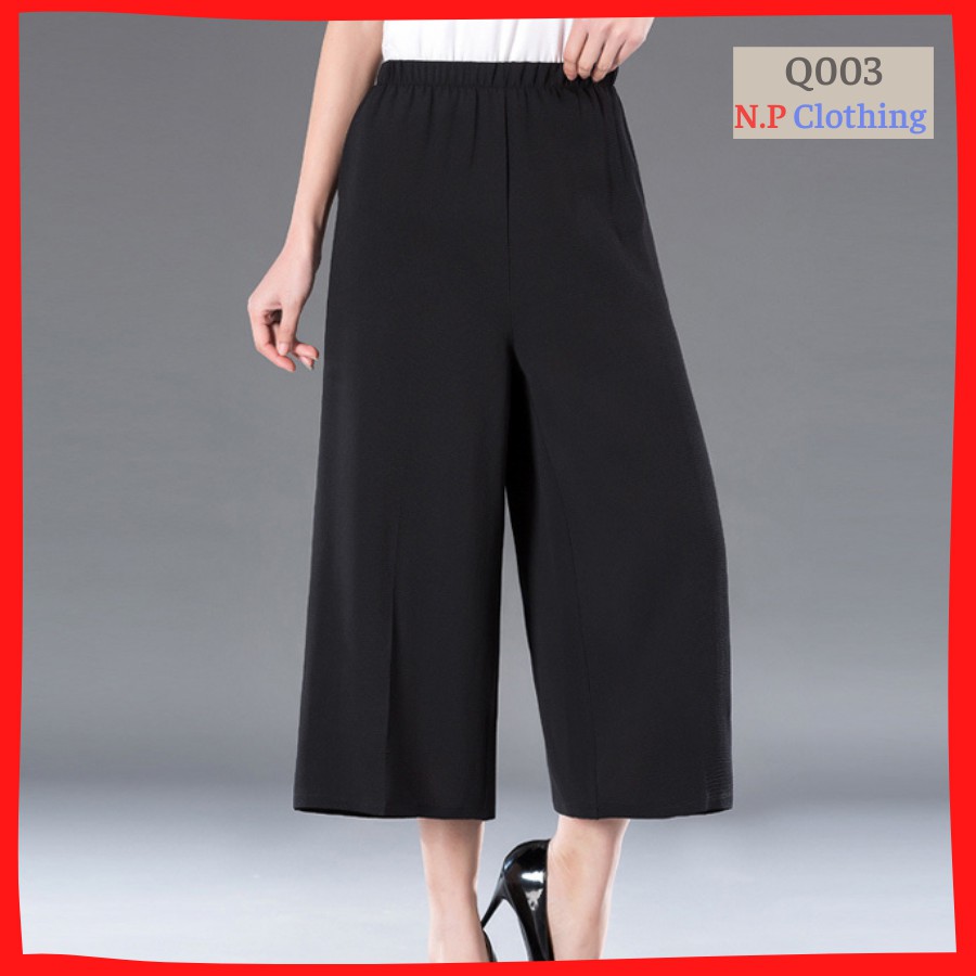 [Q003] Quần Thun Trung Niên Ladong, Mẫu Phong Cách Tây Âu, Kiểu Quần Trung Niên Sang trọng | Thời trang Trung Niên Nữ