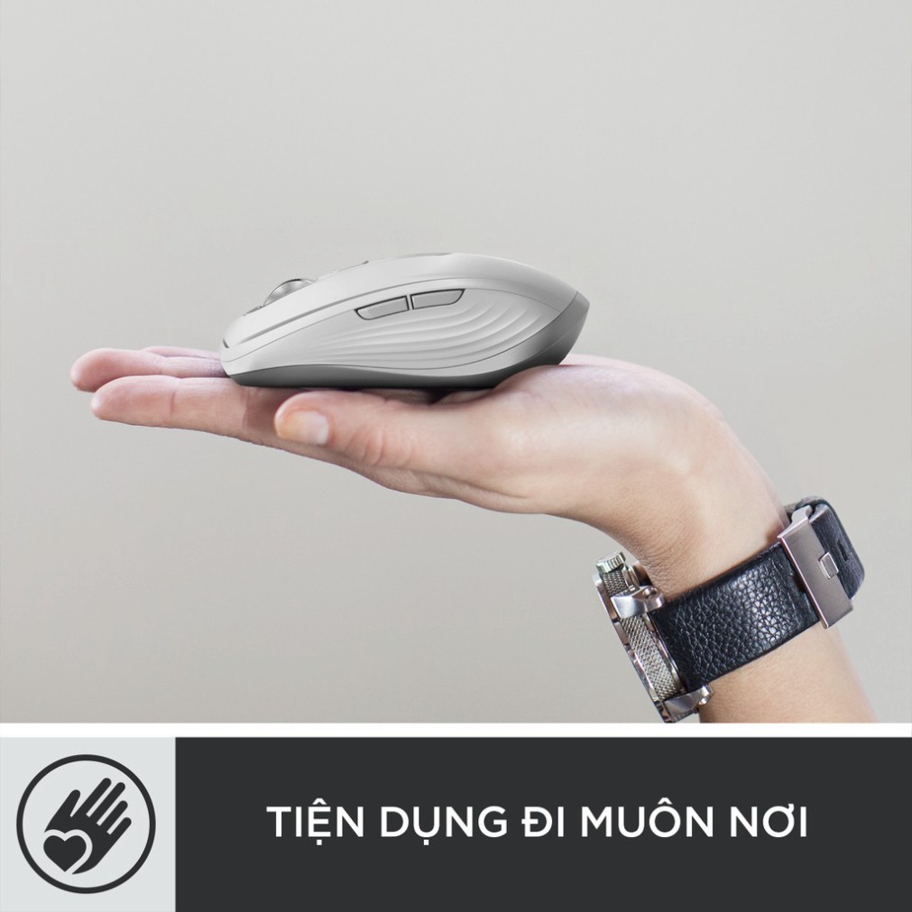 Chuột không dây bluetooth Logitech MX Anywhere 3 Sạc nhanh USBC, Cuộn siêu nhanh