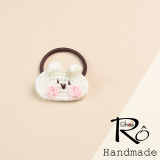 Đồ cột tóc dễ thương hình thỏ Stella Lou phiên bản màu trắng phong cách đáng yêu, buộc tóc bằng len [Ảnh thật+Hàng sẵn]