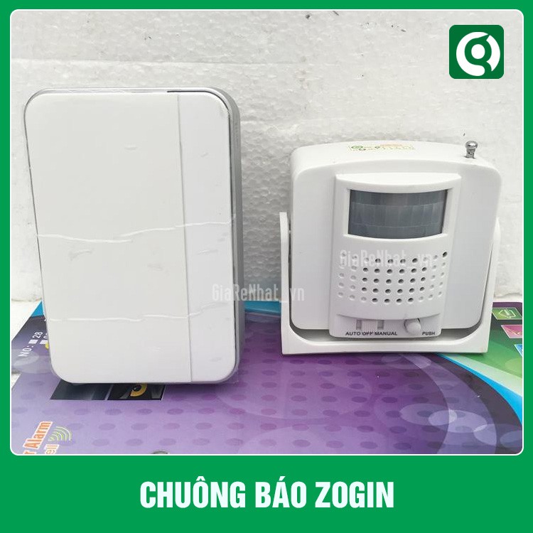 Chuông báo khách và chống trộm cảm biến hồng ngoại Zogin