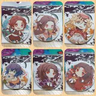 Móc khóa tròn nhân vật Kimetsu no yaiba