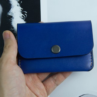 Ví nữ mini - Màu xanh - Da bò xịn - Đồ da thủ công
