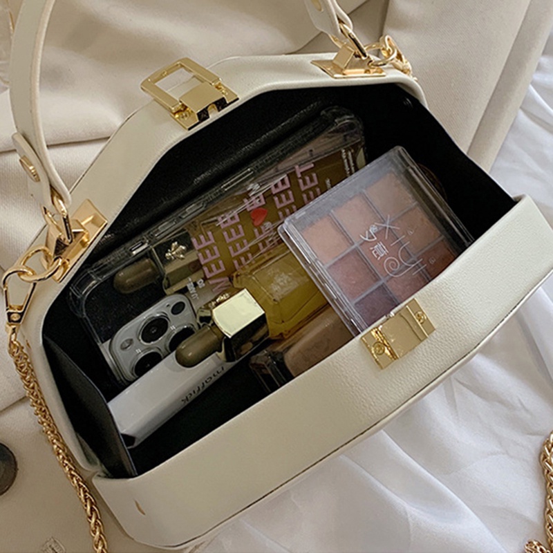 Túi đeo vai IELGY màu trơn họa tiết kẻ sọc dễ phối đồ thời trang cho nữ