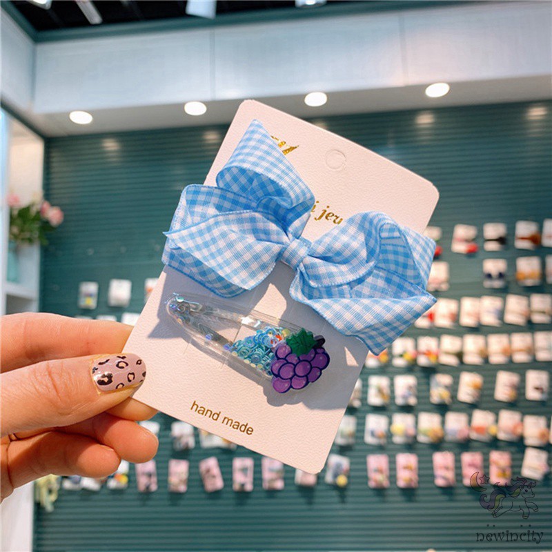 Bộ Kẹp Tóc Hình Trái Cây Đáng Yêu Xinh Xắn Cho Bé Gái