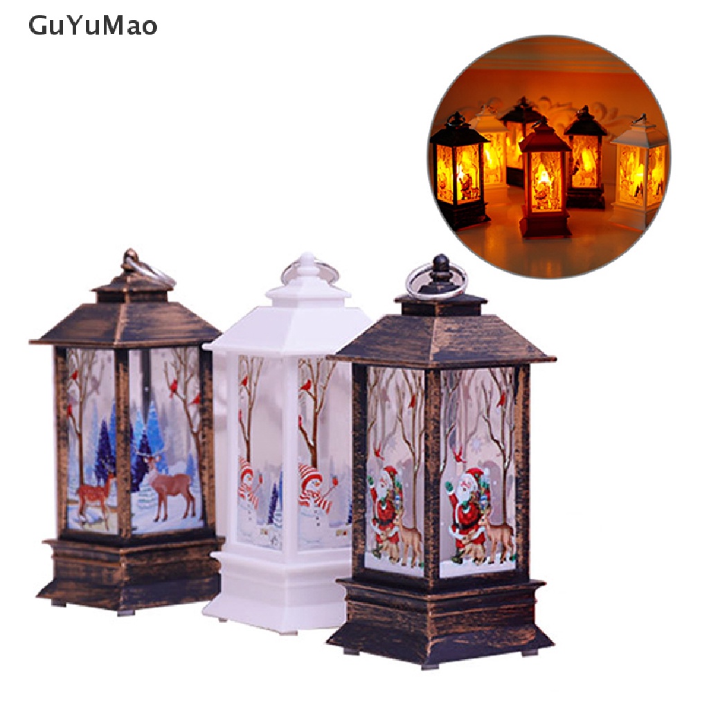 [cxGUYU] Đèn LED Điện Tử Hình Nến Người Tuyết Giáng Sinh Nhỏ Để Bàn Ban Đêm PRTA