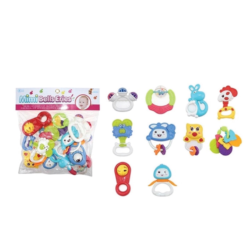 Túi đồ chơi xúc xắc 5 món Toys House 776-1 cho bé từ sơ sinh phát triển thị giác, thính giác và khả năng quan sát