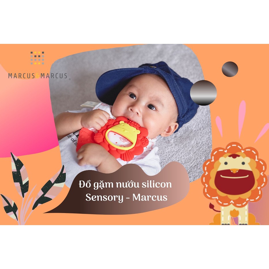 [Mã BMBAU50 giảm 7% đơn 99K] Đồ gặm nướu silicon cho bé Sensory Marcus &amp; Marcus, từ 6 tháng - Marcus