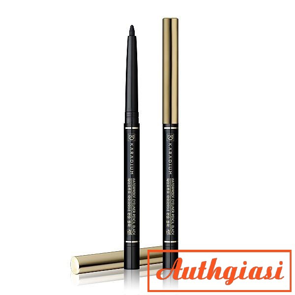 Chì kẻ mắt chống trôi Karadium Waterproof Eyeliner Pencil Black vỏ Đen