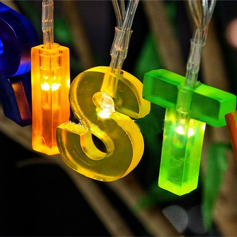 Dây đèn LED 1.3m nhiều màu sắc độc đáo dùng trang trí sinh nhật