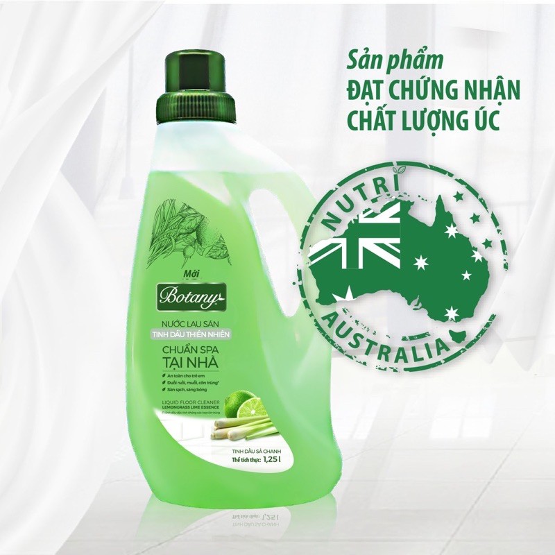 NƯỚC LAU SÀN BOTANY TINH DẦU SẢ CHANH 1.25L