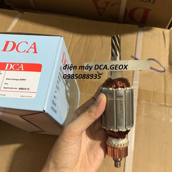 Ruột máy chuyên đục bê tông 17mm HM0810 hàng DCA chính hãng dây đồng - Roto máy đục bê tông DCA AZG6 - AZG6S