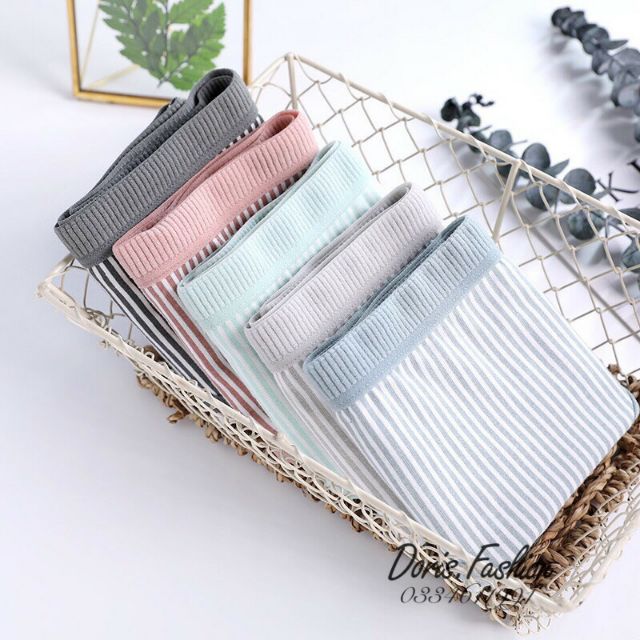 Quần lót nữ,quần cotton kẻ co giãn 4 chiều mát lạnh | BigBuy360 - bigbuy360.vn