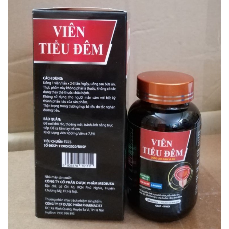 Viên tiểu đêm tăng cường chức năng thận, giảm tình trạng tiểu đêm.