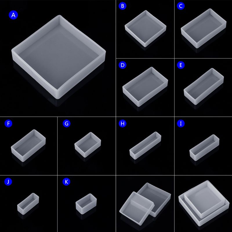 Khuôn Làm Xà Phòng / Bánh Bằng Silicone Trong Suốt DIY