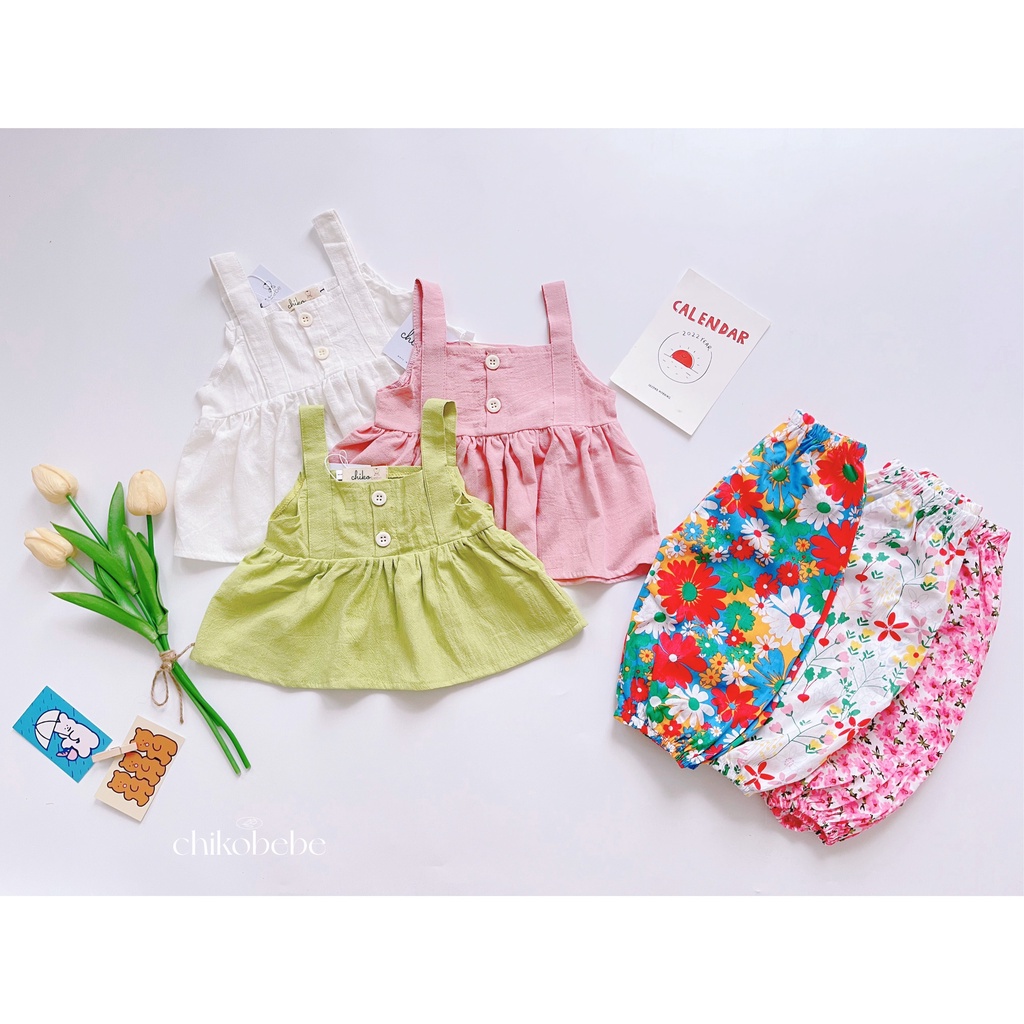 Váy bé gái, đầm bé gái họa tiết xinh thời trang cho bé từ 6 tháng đến 4 tuổi VAY297