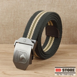 Thắt lưng nam vải bố ARIFORE,dây nịt nam vải dù khóa chống gỉ siêu bền cao cấp