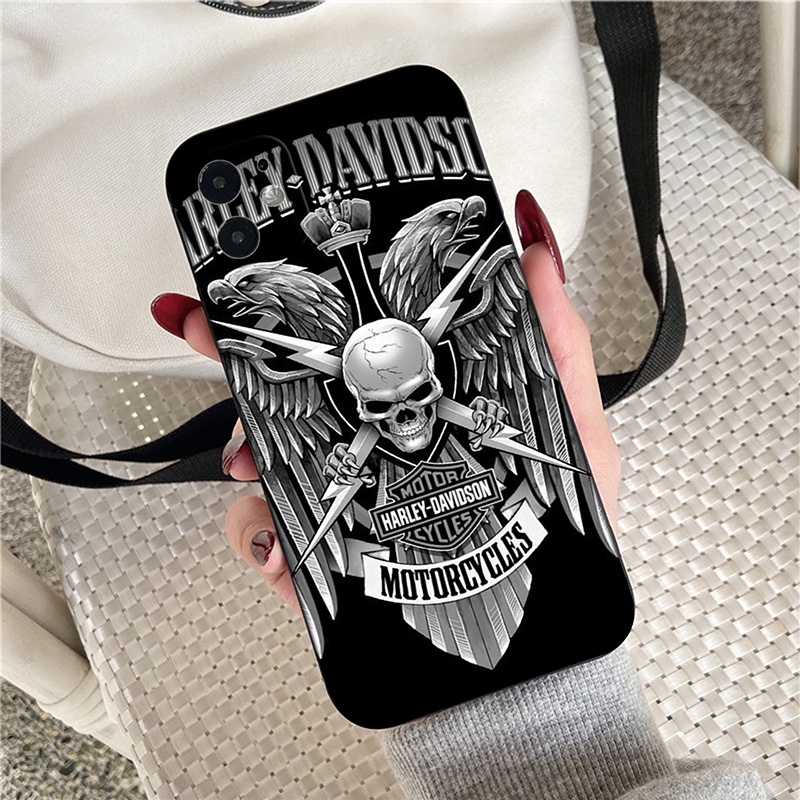 Iphone Ốp Điện Thoại Silicon Mềm Hình harley davidson tt845 Cho Iphonex 12 mini 11 pro max 12mini