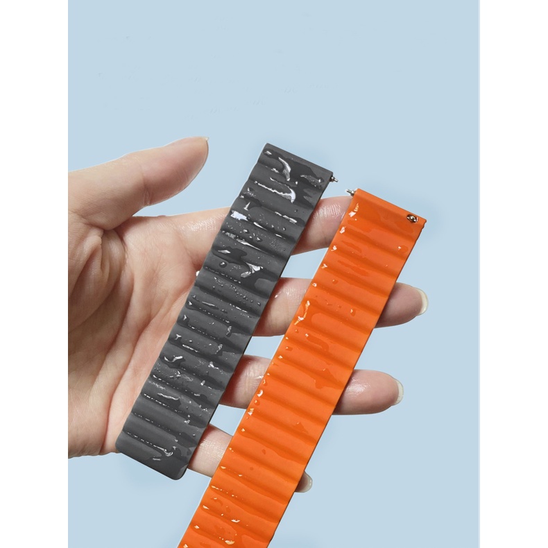 Dây Đeo Bằng Silicone Có Nam Châm Cho Đồng Hồ Thông Minh Huami Amazfit GTR Mini 2 3 4 42mm 47mm GTR2 GTR 2E GTR4 GTR3 Pro