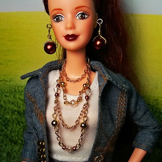 Trang Sức Búp Bê Barbie – Vòng cổ, Hoa Tai Búp bê Handmade Nguyên liệu Cao Cấp #13