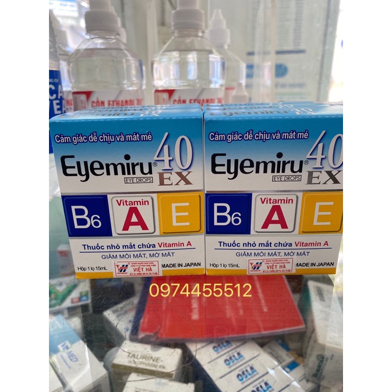 Nước nhỏ mắt EYEMIRU 40 EXTRA giảm mỏi mắt-ngứa mắt-mờ mắt- tụ máu ở mắt(sản phẩm chính hãng) | Thế Giới Skin Care