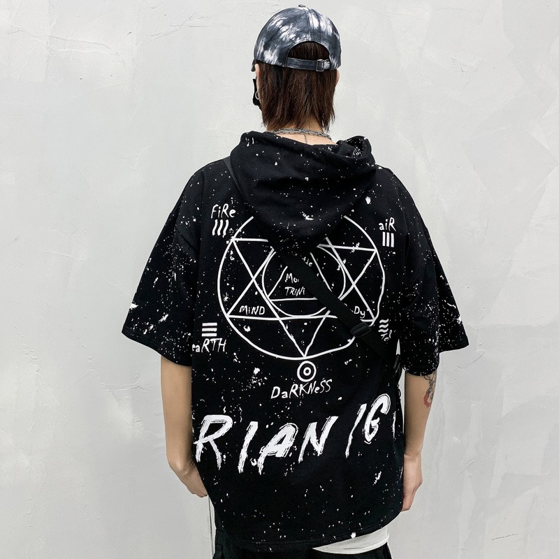 Áo Hoodie Tay Lỡ Dáng Rộng Phong Cách Thời Trang Harajuku Dành Cho Nam Và Nữ