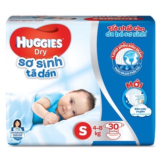 Tã dán Huggies Size S 4-8kg 30 miếng, 56 miếng, 88 miếng