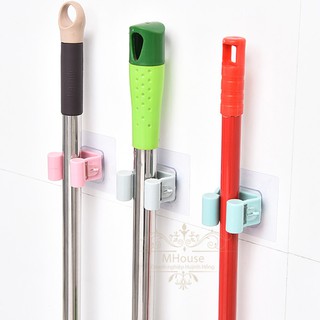 Móc dán tường treo gậy lau nhà,móc hít treo đồ nhà tắm