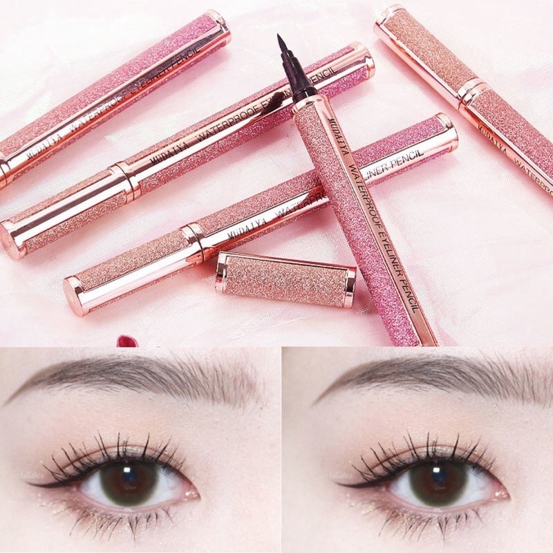 Bút Kẻ Mắt Màu Đen Nhanh Khô Chống Thấm Nước Và Mồ Hôi Không Nhòe Cho Người Mới Bắt Đầu