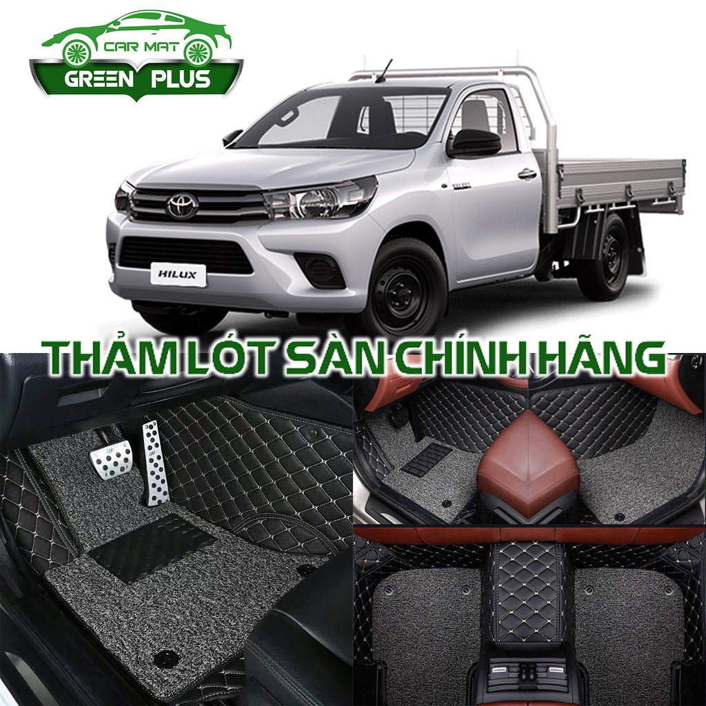 Thảm lót sàn ô tô 6D Toyota Hilux chống nước, không mùi, phủ kín 90% sàn xe