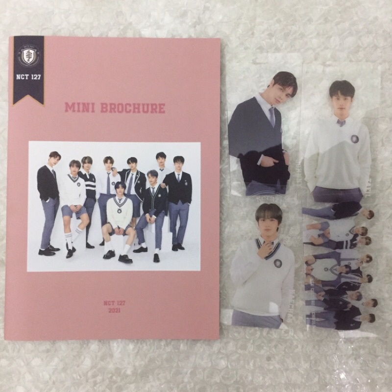 Bookmark đánh dấu trang trong suốt, brochure back to school b2s NCT 127 Mark Haechan Johnny Taeil