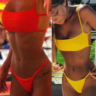 Bộ bikini 2 mảnh thời trang biển cá tính cho nữ