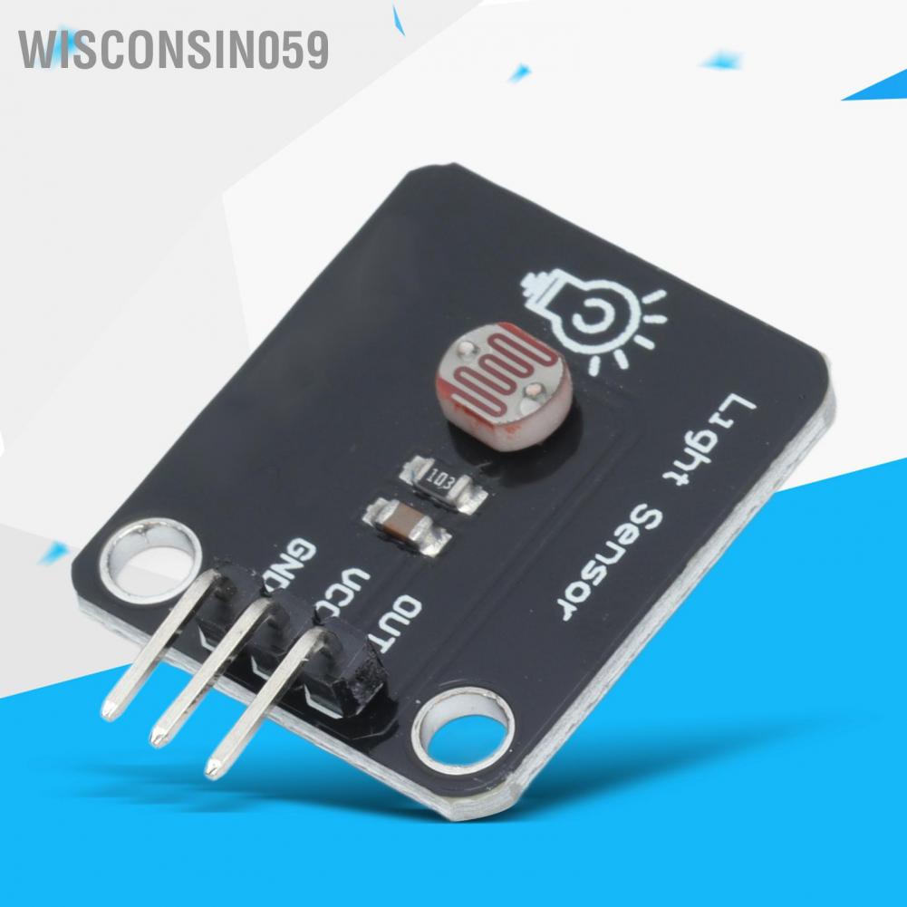 Wisconsin059 Photosensitive Sensor Module Stable Power Supply Low Output Strong Adaptability Brightness 3.3‑5V