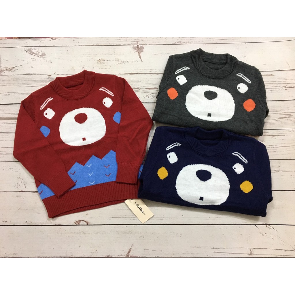 Áo len Baby GAP 100% cotton size 1-5 tuổi