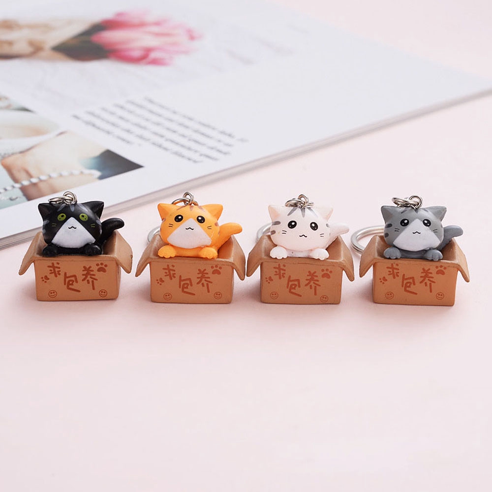 Móc Khóa Hình Chú Mèo Dễ Thương
