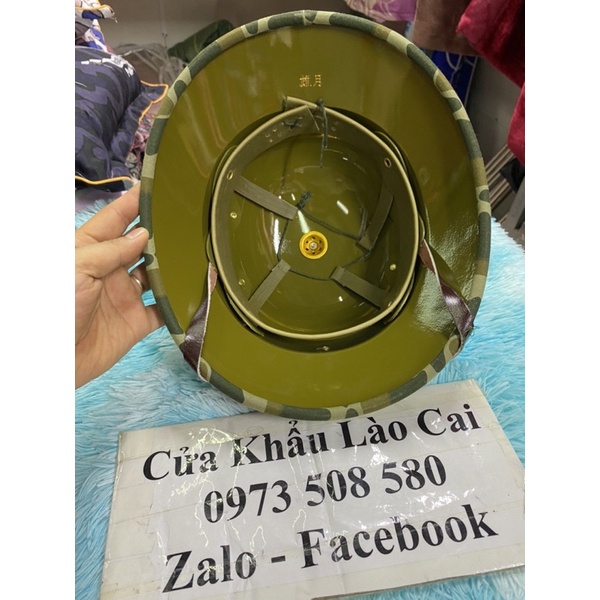 Mũ cối tàu cốt phíp vải rằn ri không ngấm nước