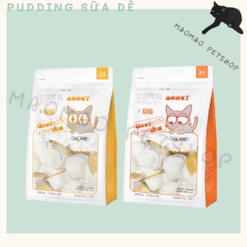 PUDDING Sữa Dê Cho Mèo Viên Lẻ 15GR