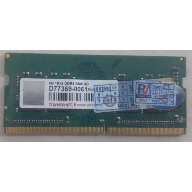 Ram Laptop Transcend 4Gb - DDR4 - 2400