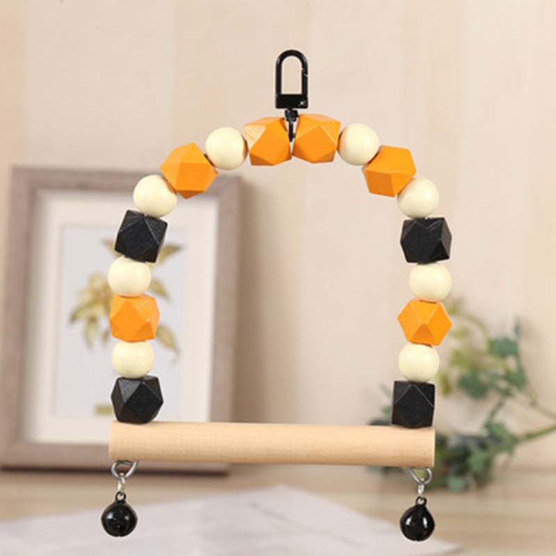 Giá Đứng Bằng Gỗ Nhiều Màu Dành Cho Chim Vẹt