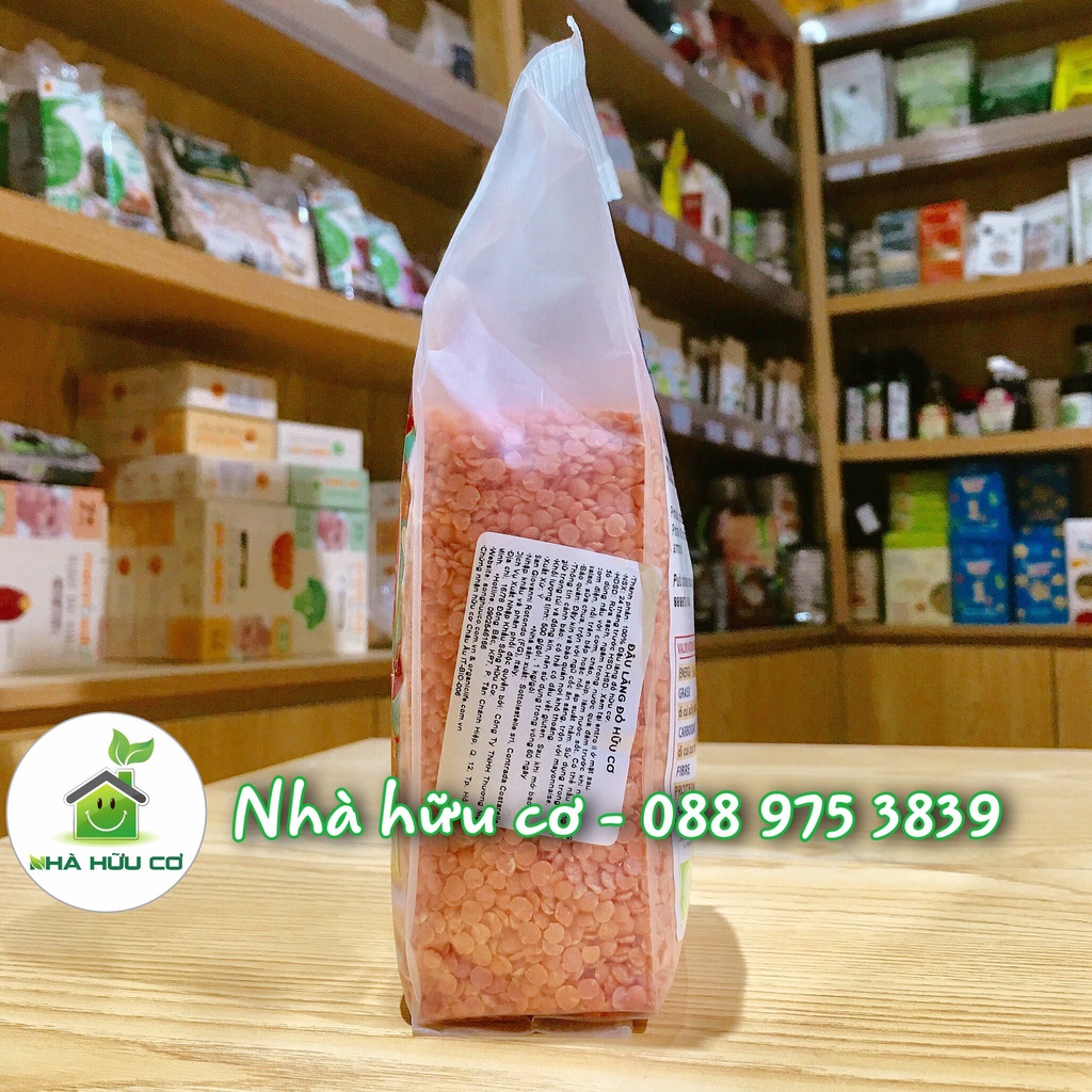 Đậu lăng đỏ hữu cơ Sottolestelle 500g/Organic Hulled Red Lentils - Date: 12/5/2023 - Nhà Hữu Cơ