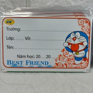 Set 50 nhãn vở Best Friend