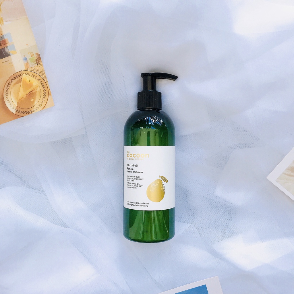 Dầu Gội - Xả Tinh Dầu Bưởi Giúp Giảm Gãy Rụng &amp; Kích Thích Mọc Tóc The Cocoon Pomelo 310ml