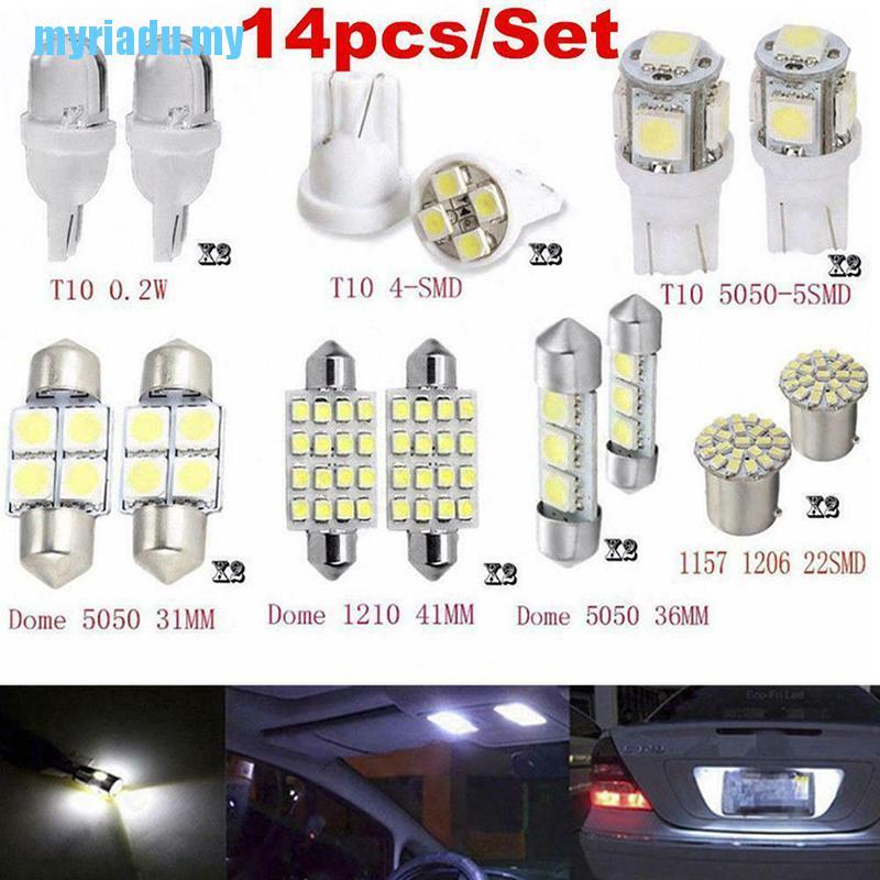 Set 14 Đèn Led Gắn Biển Số Xe Hơi Chuyên Dụng