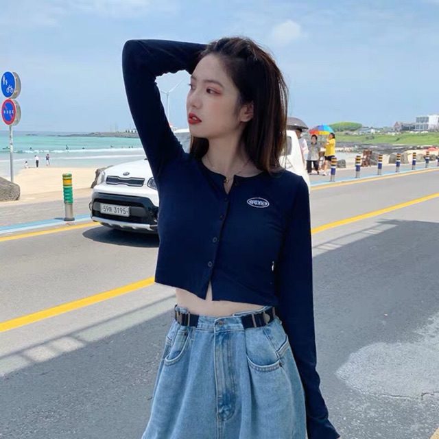Croptop dài tay ullzang