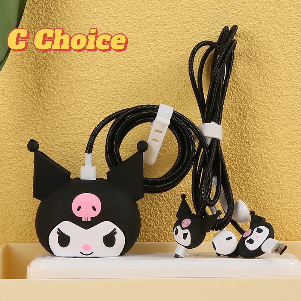 Bộ Vỏ Bọc Bảo Vệ Dây Cáp Sạc 7 Trong 1 38 Mẫu Cho iPhone 20w / 18w