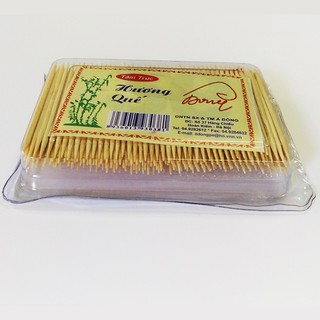 Hộp tăm tre nhọn Á Đông hương quế
