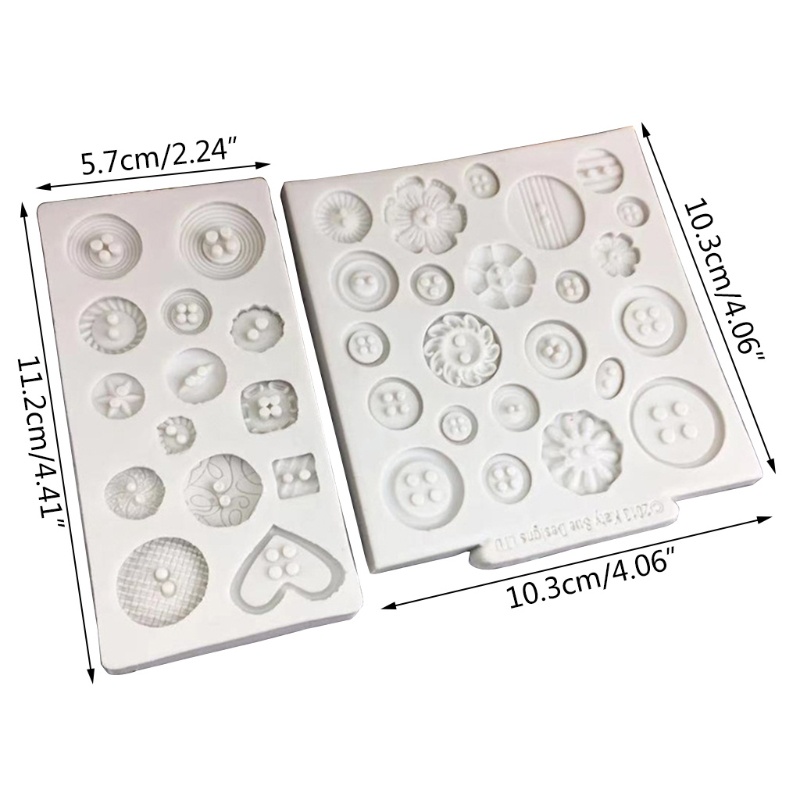 Khuôn silicone làm xà phòng/ nến hình nút tinh tế diy
