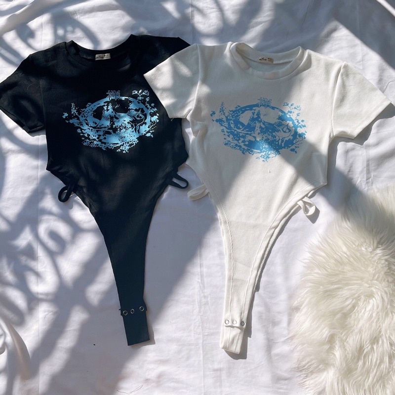 Áo CropTop BodySuit Khoét Eo Thời Trang Gợi Cảm Kèm hình thật )