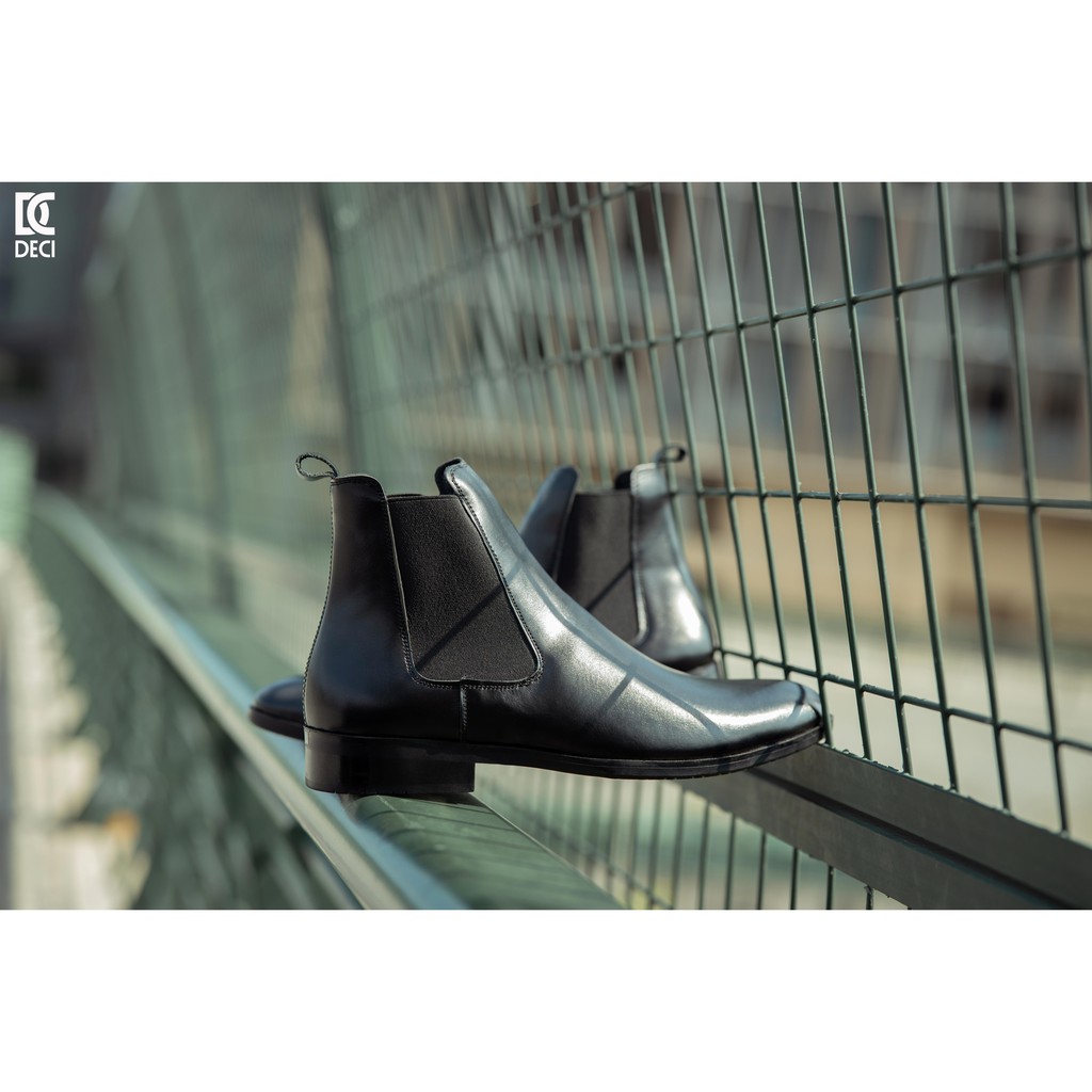 [Mã LTNP200 giảm 200K đơn 699K] Giày chelsea boot DECI bốt da bò 100%