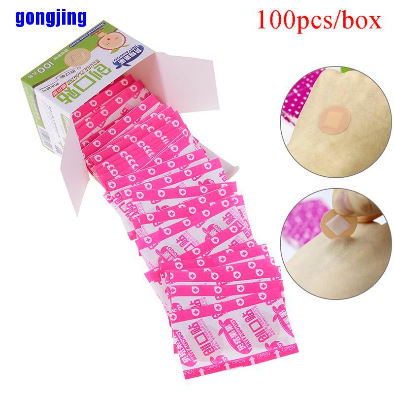 Bộ 100 Băng Keo Y Tế Mini Hình Tròn Dùng Một Lần